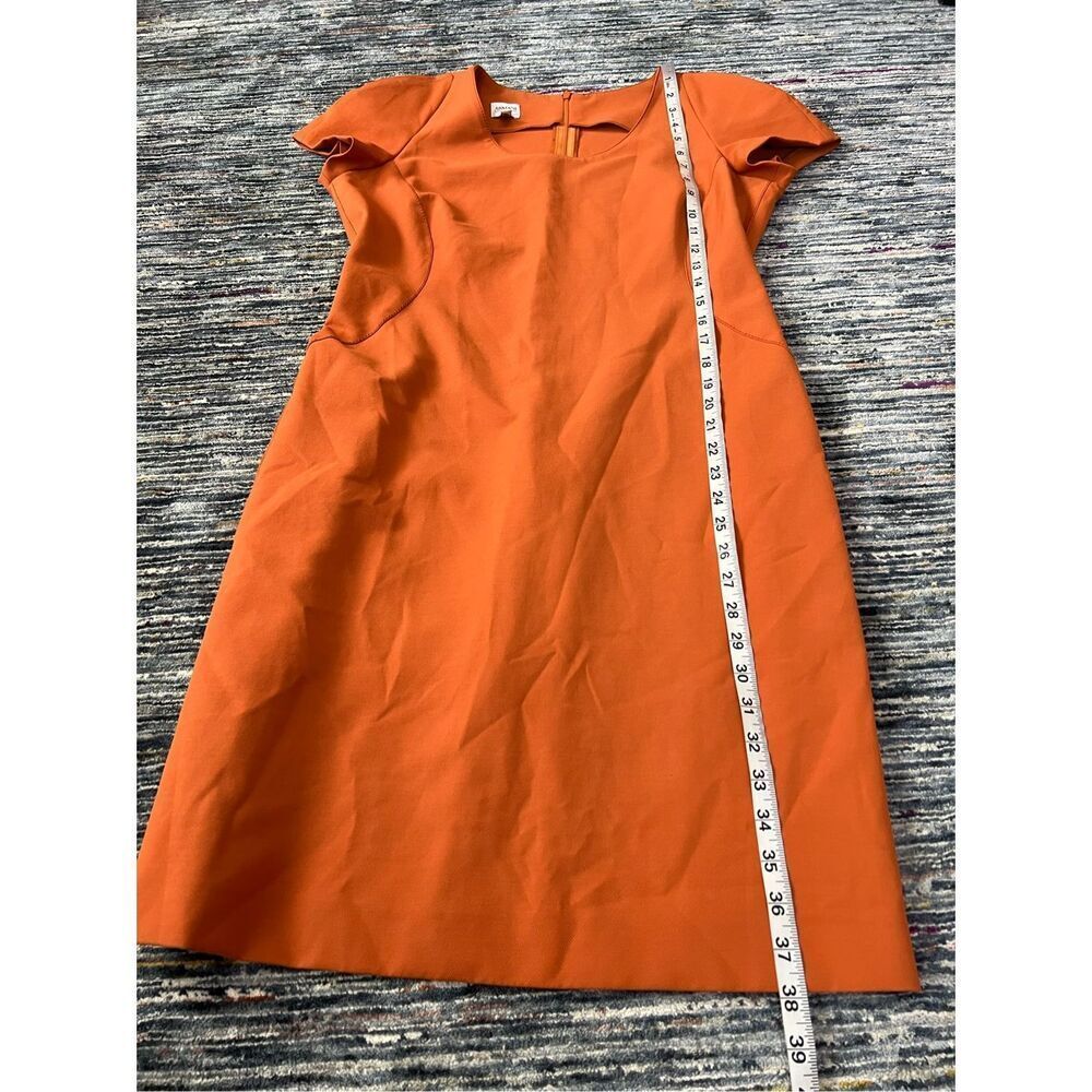 Armani Collezioni coral/orange classic carrier dress back zip size 10 - Picture 7 of 10